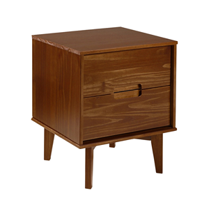 Mesita de noche de madera maciza, mesa auxiliar moderna minimalista para dormitorio, mueble de gabinete lateral para uso doméstico - Product Image 2
