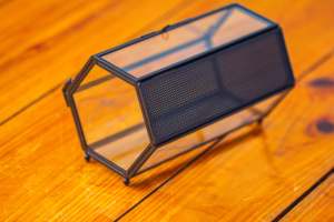 Wholesale Modern Black Metal <b>Frame</b> Mini Glass <b>Plants</b> Terrarium Tabletop Vase with Breathing Holes - Product Image 5