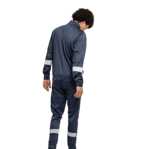 Vente flash - Survêtement de jogging slim fit à fermeture éclair pour homme, coton/polyester, noir uni, survêtement pour homme, ensemble de jogging pas cher pour homme - Product Image 2