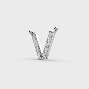 Men's Luxury Hip Hop 'V' Moissanite <b>Cushion</b> Cut Pendant Silver Plated Jewelry for Parties - Product Image 3