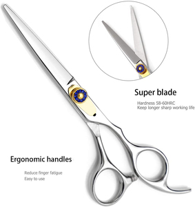 Wholesale Professional Stainless Steel Barber Hair Cutting Thinning Scissors <b>Set</b> with <b>Razors</b> Sharp Blade Tip Salon Grooming Use - Product Image 2