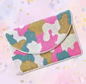Pochette en toile brodée florale et perlée, sac bandoulière décoratif et sac à main tendance pour femme, idéal pour les fêtes, mariages et cadeaux - Product Image 6