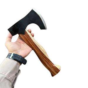 Top Trending Wholesale Hand Forged Tomahawk <b>Axe</b> High Carbon Steel Outdoor Camping Hunting Hatchet <b>Wooden</b> Handle Survival <b>Axe</b> - Product Image 1