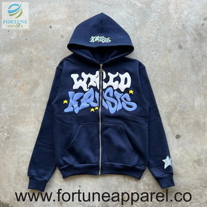 Hot sale Custom cut and sew patchwork multi color block hoodie for men as per Customer requirement and demand. - Product Image 3