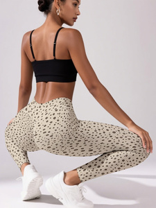 Ladies High Waist <b>Leggings</b> Designed for Comfort Flexibility and Everyday Styling - Product Image 2