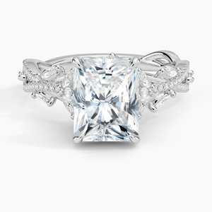 แหวน BOJ รุ่น 0138 ทรง Radiant Cut เงินแท้ 925 ประดับเพชรเม็ดเดี่ยวทรง Solitaire ดีไซน์ Luxe Secret Prong Setting น้ำหนัก 2 กะรัต สี D ความสะอาด VVS1 เพชรโมอิสซาไนต์ รับรองโดย GRA - Product Image 1