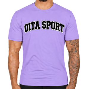 Camiseta Ajustada de Lavanda para Hombre, Manga Corta, Cuello Redondo, Estampado Personalizado, Ajuste Delgado, Algodón Casual, Venta al por Mayor, Ropa Urbana Deportiva - Product Image 1