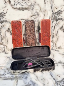 กระเป๋าหนังแท้ลายม้วนลอน ทนความร้อน สำหรับใส่เครื่องม้วนผม สไตล์คาวบอย  จัดระเบียบอุปกรณ์ทำผมได้อย่างสมบูรณ์แบบ  ลดราคาพิเศษ - Product Image 6