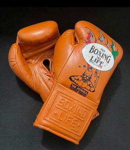 No Boxing No Life High Quality Genuine Cowhide Leather Boxing <b>Gloves</b> With Lace-Up Closure <b>Type</b> For Unisex Training - Product Image 3
