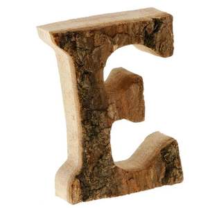 Letras del alfabeto de madera rústicas para decoración de habitación infantil con temática de granja, estilo vintage. - Product Image 1