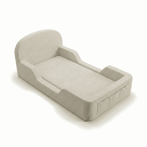 Canapé-lit pour tout-petits en mousse haute densité, design moderne, écologique, durable, confortable, taille complète, salon, chambre à coucher - Product Image 3
