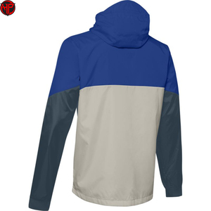 Men's Color Block Windbreaker <b>Jacket</b> Hooded Waterproof Anorak <b>Zip</b> <b>Up</b> Lightweight Outdoor Casual Coat Nylon <b>Jacket</b> - Product Image 2