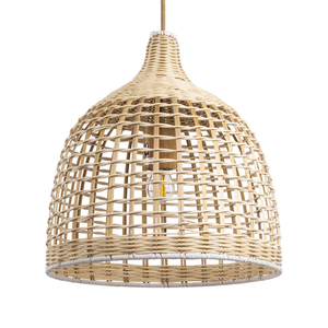 Lámpara de Techo Moderna de Ratán con Diseño de Cúpula para Restaurantes, Hoteles e Iluminación Interior Residencial - Product Image 2