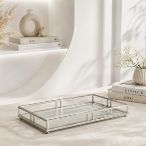 Elegant <b>Gold</b> <b>Serving</b> <b>Tray</b> Set with Round Design and Smooth Finish for Stylish Dining Table and Home Decor - Product Image 5