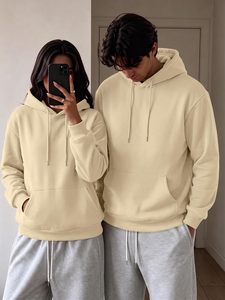 Sudadera con Capucha Unisex de Algodón, Estilo Casual, Oversize, con Forro Polar, Transpirable, Ecológica, con Bolsillos, Manga Larga y Hombros Caídos - Product Image 3
