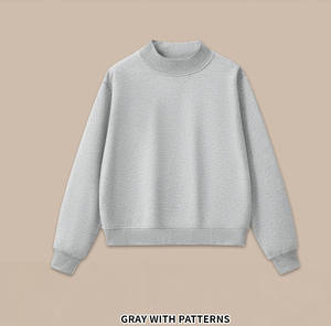 Sudadera de Forro Polar con Cuello Alto y Estampado Otoñal para Mujer, con Logotipo Frontal, de Alta Calidad, Cómoda, 400g, Poliéster/Algodón, Venta al Por Mayor - Product Image 5