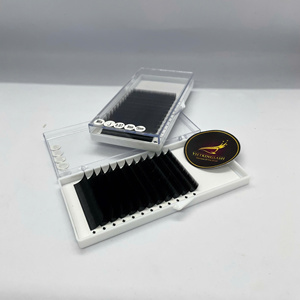 ขนตาปลอมแบบ Private Label ถาดขนตาแคชเมียร์สีดำด้าน ขนตาวอลลุ่ม กล่องขนตา โลโก้สั่งทำได้ คุณภาพสูง - Product Image 3