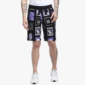 Shorts de bain décontractés pour hommes, noirs, 100 % polyester, séchage rapide, respirants, pour la plage et le surf, taille élastique - Product Image 1