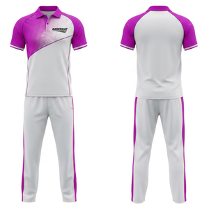 <b>Cricket</b> Uniform Set Unlimited Sublimation Design Options Printed Durable Quick Dry | Men Women Adults <b>Cricket</b> Wears Polo Shirt - Product Image 6