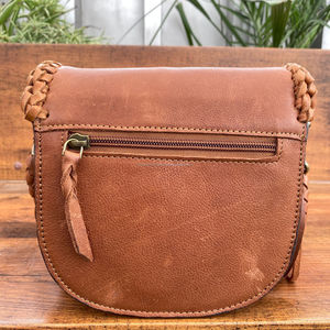 2025, superventas, bolso con flecos de piedra turquesa, bolso cruzado de cuero genuino para mujer, elegante bolso bohemio de vaquera para mujer - Product Image 5