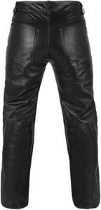 Pantalones de hombre, pantalones grandes para hombre adulto, pantalones de moda, pantalones de cuero, pantalones grandes con cremallera, pantalones casuales para hombre - Product Image 3