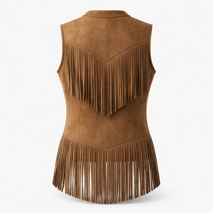 Chaleco de Flecos Tejidos Transpirables Marrón Otoño/Invierno Personalizado al por Mayor para Mujer - Pedidos al por Mayor Directamente del Proveedor de Fábrica - Product Image 2