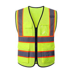 Chaleco de Seguridad de Secado Rápido y Transpirable, Certificado ANSI Clase 3, Ropa de Trabajo, Talla Adulto, Logotipo Personalizado, Alta Visibilidad, Reflectante, Impermeable - Product Image 1
