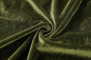<b>Men</b> Olive Green <b>Velvet</b> Tracksuit Set Stand Collar Zip Up <b>Jacket</b> and Pants Two Piece Casual Outfit - Product Image 3