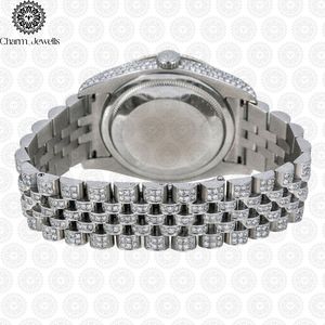 Charm_Jewells Luxury Stainless Steel <b>Watch</b> 42mm Analog Quartz Luminous Unisex Fashion Bracelet Folding Clasp - Product Image 4