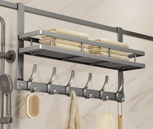 Heavy Duty Over Door Hooks Door Hanger Rack for Clothes Towels Bags Coats <b>Hats</b> Home Storage Organizer - Product Image 4