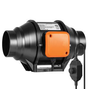 Ventilatore Assiale Inline da 4 Pollici con Motore AC, 200 CFM, Velocità Variabile, Silenzioso, per Ventilazione e Raffreddamento - Product Image 1