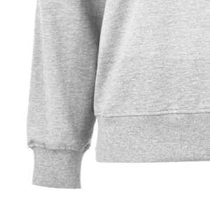 Sudaderas Extra Grandes de Forro Polar para Mujer, Cuello Redondo, Logotipo Bordado en 3D en la Parte Delantera, Sudadera Informal de Invierno, Talla Grande, Mangas Largas, Color Sólido - Product Image 4