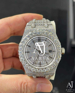AARVA JEWELS นาฬิกาควอทซ์สแตนเลสสตีลสุดหรูพร้อมหน้าปัดกระจกขนาด 38 มม. วันที่อัตโนมัติไม่กันน้ำสำหรับผู้ชาย - Product Image 4