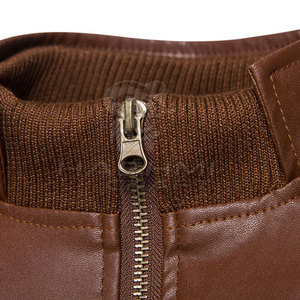 Classic Men Leather Winter Jacket With Durable Material And Comfortable Style Suitable For Casual And Street Wear - Product Image 3