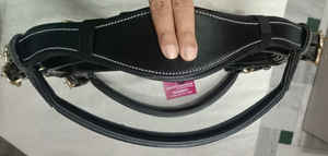 Brida doble de la más alta calidad para caballos, banda para la nariz acolchada suave con herrajes de latón hechos de cuero de caballo duradero - Product Image 3