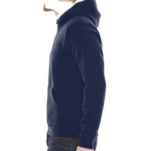 Jersey de invierno de gran tamaño con hombros descubiertos de alta calidad para hombre, estampado de logotipo personalizado bordado, Sudadera con capucha de calle sólida - Product Image 4