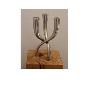 Hot Selling Factory Prices Cast Aluminium Made with Circular Liner Candle Holder Mirror Polished Taper Candle Holder <b>for</b> <b>Sale</b> - Product Image 3