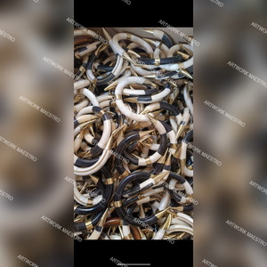 Buffalo Ox Bone Brass worked Pendant <b>Locket</b> Necklace Handmade Artisan Bijoux Italy Jewellery accessories Fancy Pendants Newly - Product Image 2