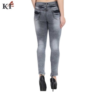 Service OEM - Jeans en denim pour femmes, respirants, séchage rapide, écologiques, coupe droite, couleur personnalisée, prix d'usine en gros, États-Unis - Product Image 2