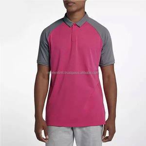 Camiseta de Golf para Hombre |   Camisa de Golf de Corte Estándar, Tejido de Punto Transpirable que Absorbe el Sudor, con Mangas Raglán y Botones Ocultos - Product Image 1