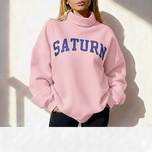 Trend Collection Women Mockneck Sweatshirt Stylish Relaxed Fit Everyday Pullover - Product Image 1