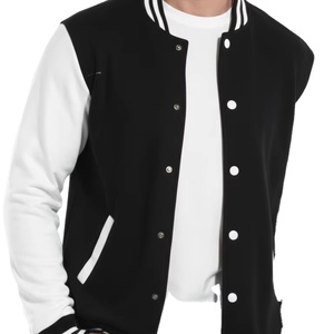 Chaqueta Universitaria Unisex Vintage de Lana Bordada, Delgada, con un Solo Botón, Cuello Alto, Diseño ODM, Acabado con Letras, Resistente al Viento y Ecológica - Product Image 2