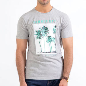 Camiseta de Lona Oversize para Hombre con Estampado de Pantalla, Logotipo Personalizado Premium, Casual, Antiarrugas, 100% Algodón Transpirable, Venta al por Mayor para Verano - Product Image 1