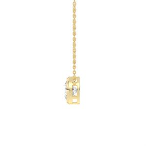 Collier ras-du-cou solitaire minimaliste en or blanc 14k 18k avec diamant de culture rond de 2,8 carats serti à la rubisserie, bijoux fins de qualité supérieure HPHT - Product Image 4