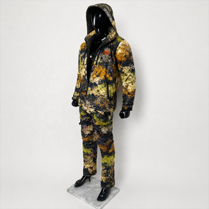 <b>Mens</b> <b>Camouflage</b> Hunting <b>Jacket</b> Pants Set Sublimation Printed Outdoor Polyester Fleece OEM Custom Needle Detection Seamless - Product Image 4