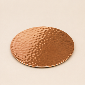 Wholesale Eco-Friendly Handmade Pure Hammered Copper Coasters Set Of 4 <b>Round</b> Solid Metal Drink <b>Mats</b> For Tea Coffee & Moscow Mugs - Product Image 6