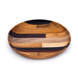 Bol carré en bois naturel et plateau de service en bois multi-usages pour la cuisine, les collations et les fruits, à vendre - Product Image 4