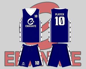 Maillots et shorts de basket-ball personnalisés en polyester respirant 100% imprimés par sublimation, tailles plus grandes, uniformes personnalisés en 3D, certifiés BSCI - Product Image 6