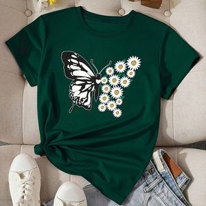 T-shirt en coton d'été Easygoing pour femme Un choix chic et cool pour les réunions de bureau ou le travail à domicile - Product Image 4