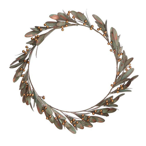 Beautiful Decorative <b>Metal</b> <b>Wreath</b> with Floral Inspired Design and Handmade Finish for Elegant Home and Outdoor Styling - Product Image 5